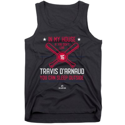 In My House Travis DArnaud Atlanta Funny Baseball Fan Tank Top