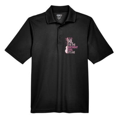 ItS Me Hi IM The Birthday Girl Fun Celebration Men's Origin Performance Pique Polo