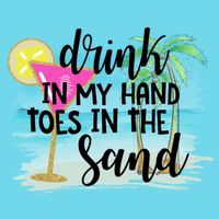 In My Hand Toes In The Sand Summer Vibes Beach Vacay Cool Gift Button