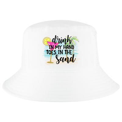 In My Hand Toes In The Sand Summer Vibes Beach Vacay Cool Gift Cool Comfort Performance Bucket Hat