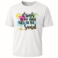 In My Hand Toes In The Sand Summer Vibes Beach Vacay Cool Gift Performance Shirt