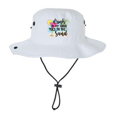 In My Hand Toes In The Sand Summer Vibes Beach Vacay Cool Gift Bucket Hat