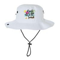 In My Hand Toes In The Sand Summer Vibes Beach Vacay Cool Gift Bucket Hat