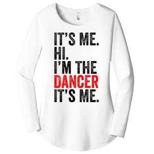 ItS Me Hi IM The Dancer ItS Me Retro Women's Perfect Tri Tunic Long Sleeve Shirt