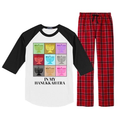 In My Hanukkah Era Ugly Jewish Xmas Funny Christmas Hanukkah Raglan Sleeve Pajama Set