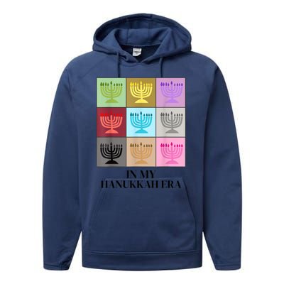 In My Hanukkah Era Ugly Jewish Xmas Funny Christmas Hanukkah Performance Fleece Hoodie