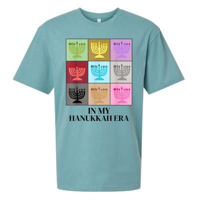 In My Hanukkah Era Ugly Jewish Xmas Funny Christmas Hanukkah Sueded Cloud Jersey T-Shirt