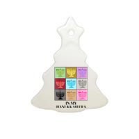 In My Hanukkah Era Ugly Jewish Xmas Funny Christmas Hanukkah Ceramic Tree Ornament