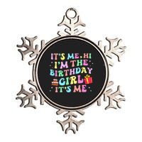 Its Me Hi Im The Birthday Girl Its Me Birthday Party Metallic Star Ornament