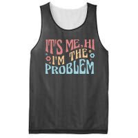 It's Me Hi I'm The Problem Funny Gift Mesh Reversible Basketball Jersey Tank