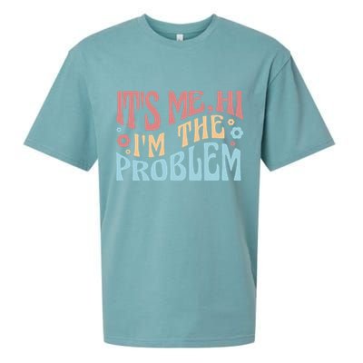 It's Me Hi I'm The Problem Funny Gift Sueded Cloud Jersey T-Shirt