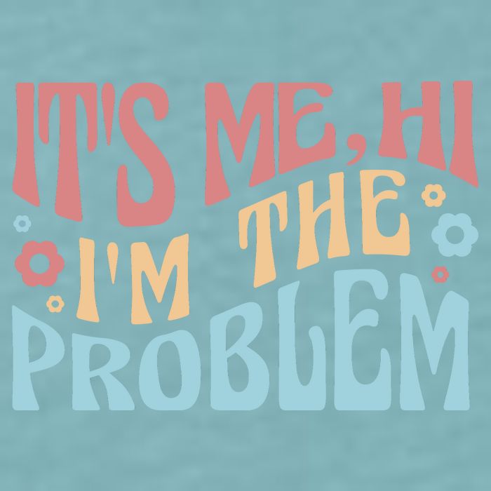 It's Me Hi I'm The Problem Funny Gift Sueded Cloud Jersey T-Shirt