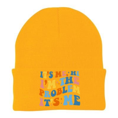 It's Me Hi I'm The Problem It's Me Funny Retro Knit Cap Winter Beanie