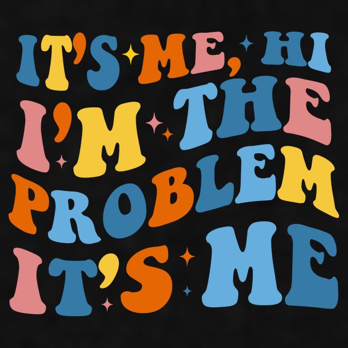 It's Me Hi I'm The Problem It's Me Funny Retro Ladies PosiCharge Tri-Blend Wicking Tank