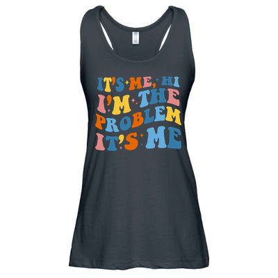 It's Me Hi I'm The Problem It's Me Funny Retro Ladies Essential Flowy Tank