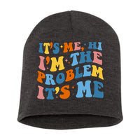 It's Me Hi I'm The Problem It's Me Funny Retro Short Acrylic Beanie