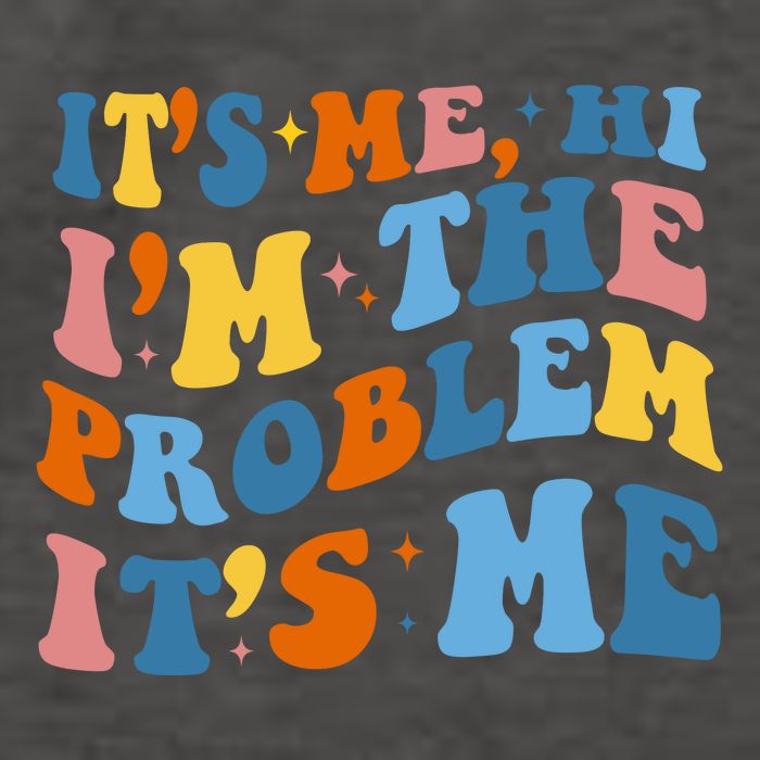 It's Me Hi I'm The Problem It's Me Funny Retro Vector Backpack