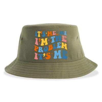 It's Me Hi I'm The Problem It's Me Funny Retro Sustainable Bucket Hat