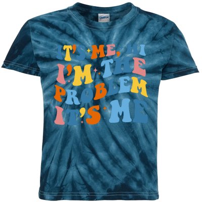 It's Me Hi I'm The Problem It's Me Funny Retro Kids Tie-Dye T-Shirt