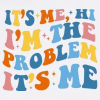 It's Me Hi I'm The Problem It's Me Funny Retro Garment-Dyed Sweatshirt