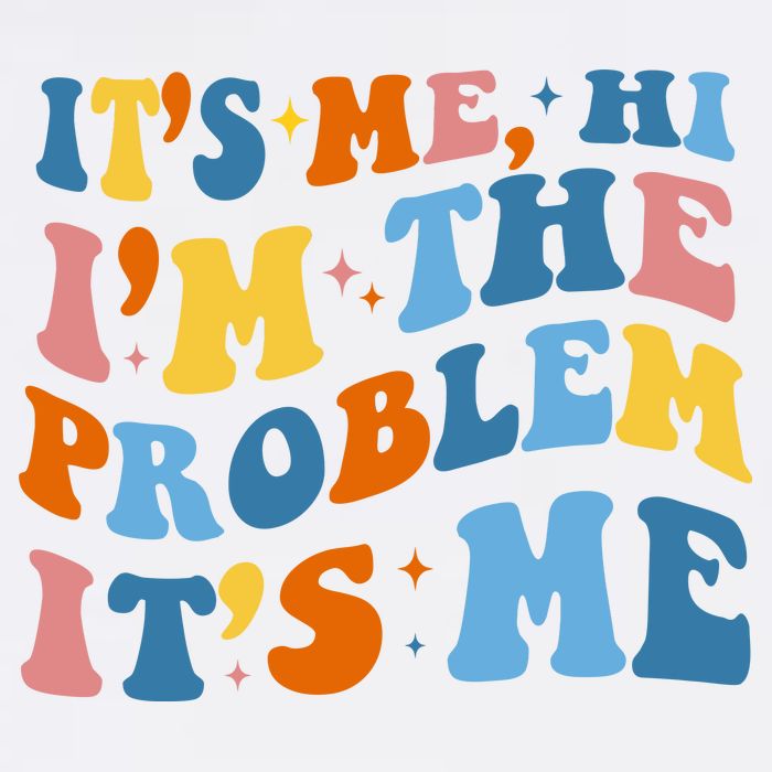 It's Me Hi I'm The Problem It's Me Funny Retro Garment-Dyed Sweatshirt