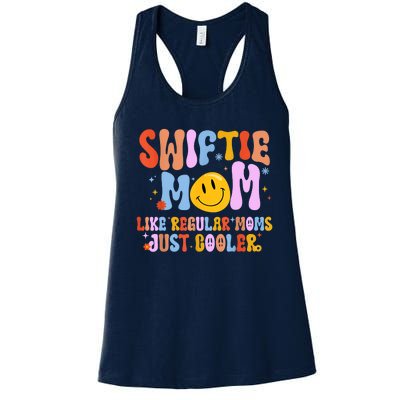 Its Me Hi Im The Cool Mom Its Me Retro Groovy Mothers Day Women's Racerback Tank