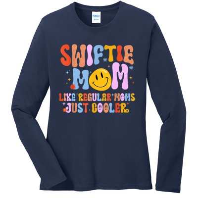 Its Me Hi Im The Cool Mom Its Me Retro Groovy Mothers Day Ladies Long Sleeve Shirt