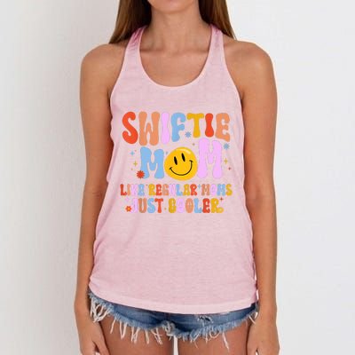 Its Me Hi Im The Cool Mom Its Me Retro Groovy Mothers Day Women's Knotted Racerback Tank