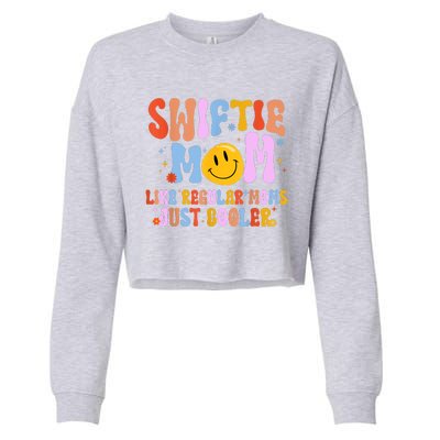 Its Me Hi Im The Cool Mom Its Me Retro Groovy Mothers Day Cropped Pullover Crew