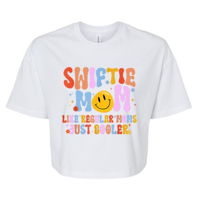 Its Me Hi Im The Cool Mom Its Me Retro Groovy Mothers Day Bella+Canvas Jersey Crop Tee