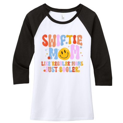 Its Me Hi Im The Cool Mom Its Me Retro Groovy Mothers Day Women's Tri-Blend 3/4-Sleeve Raglan Shirt