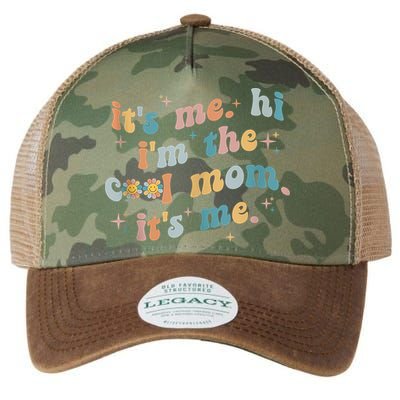 It's Me Hi I'm The Cool Mom It's Me Groovy Retro Legacy Tie Dye Trucker Hat