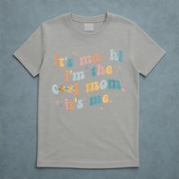 It's Me Hi I'm The Cool Mom It's Me Groovy Retro T-Shirt