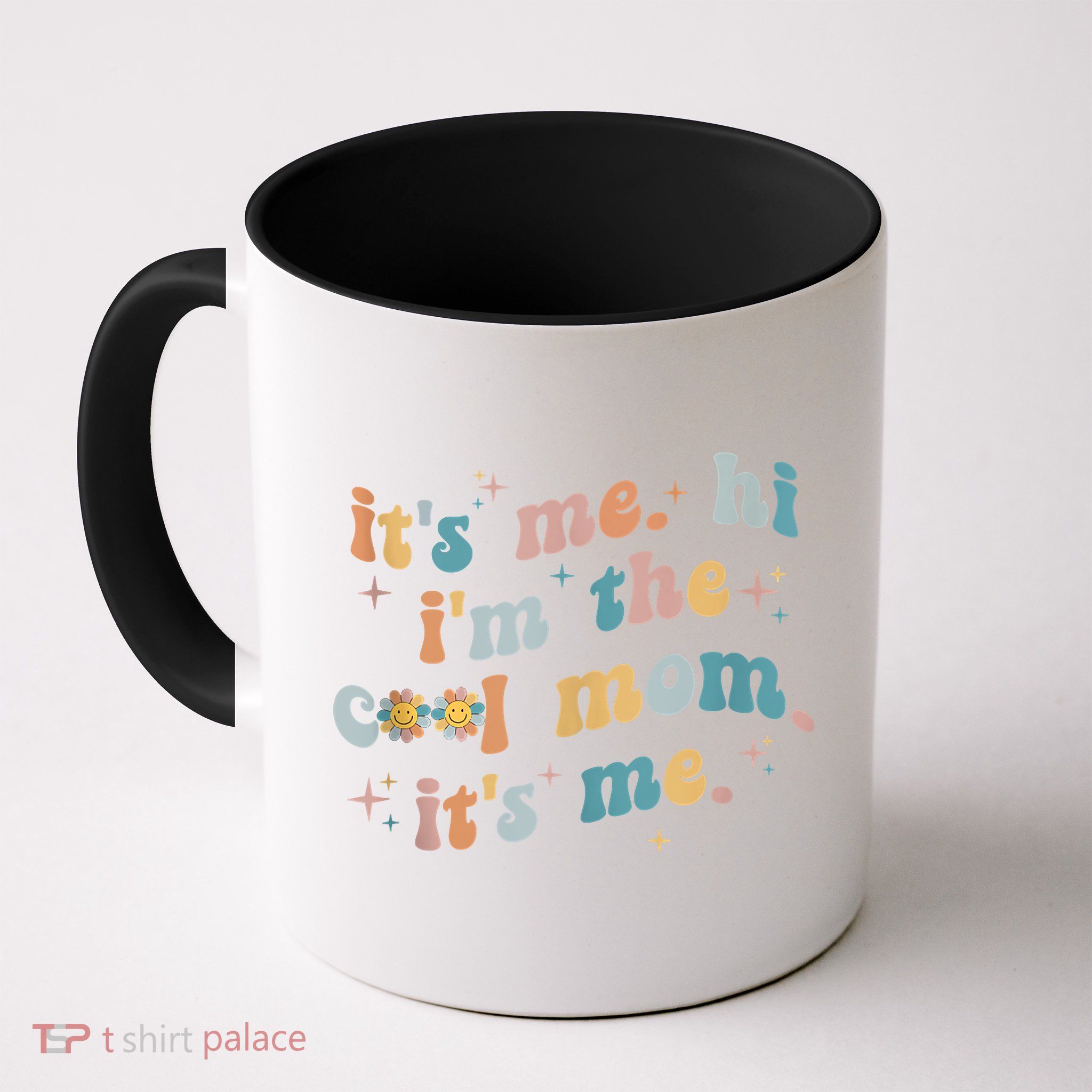 It's Me Hi I'm The Cool Mom It's Me Groovy Retro Mug