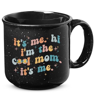 It's Me Hi I'm The Cool Mom It's Me Groovy Retro 15oz Campfire Ceramic Mug