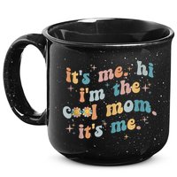 It's Me Hi I'm The Cool Mom It's Me Groovy Retro 15oz Campfire Ceramic Mug