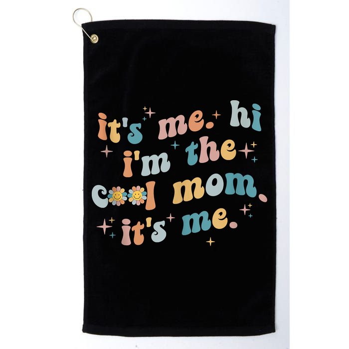 It's Me Hi I'm The Cool Mom It's Me Groovy Retro Golf Towel