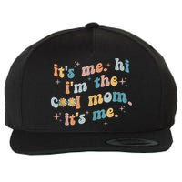 It's Me Hi I'm The Cool Mom It's Me Groovy Retro Wool Snapback Cap