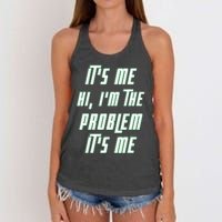 Its Me Hi Im The Problem Women's Knotted Racerback Tank