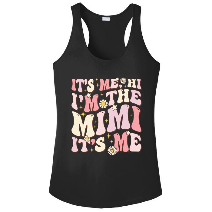 Its Me Hi I'm The Mimi It's Me Funny Groovy Mimi Ladies PosiCharge Competitor Racerback Tank