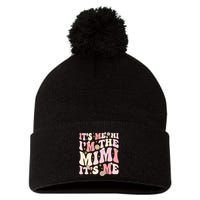 Its Me Hi I'm The Mimi It's Me Funny Groovy Mimi Pom Pom 12in Knit Beanie