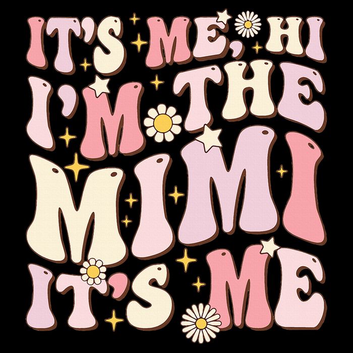 Its Me Hi I'm The Mimi It's Me Funny Groovy Mimi Visor