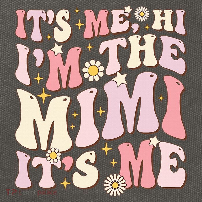Its Me Hi I'm The Mimi It's Me Funny Groovy Mimi Cotton Canvas Backpack