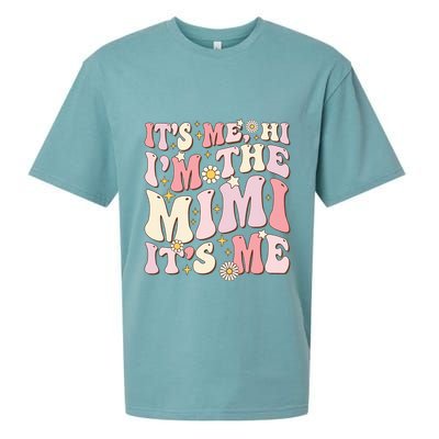 Its Me Hi I'm The Mimi It's Me Funny Groovy Mimi Sueded Cloud Jersey T-Shirt