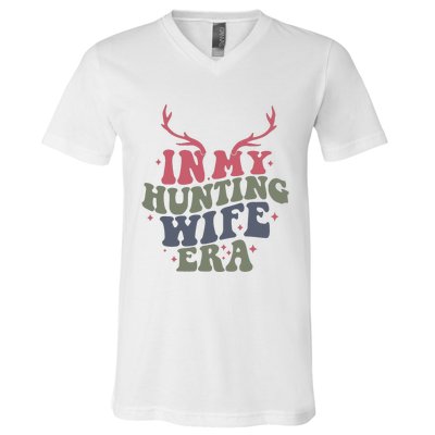 In My Hunting Wife Era Hello Hunting Season V-Neck T-Shirt