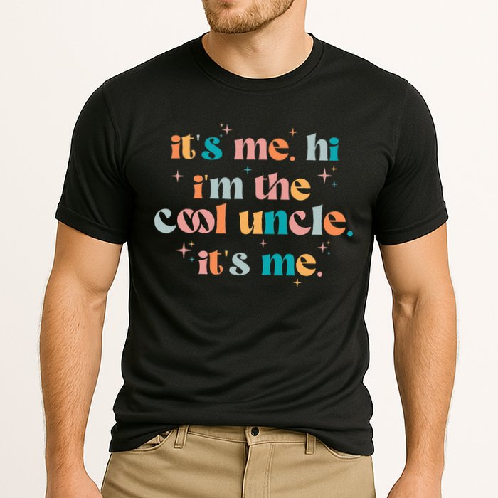 Its Me Hi Im The Cool Uncle Its Me Groovy Family Matching Cooling Performance Crew T-Shirt