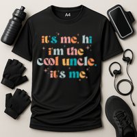 Its Me Hi Im The Cool Uncle Its Me Groovy Family Matching Cooling Performance Crew T-Shirt
