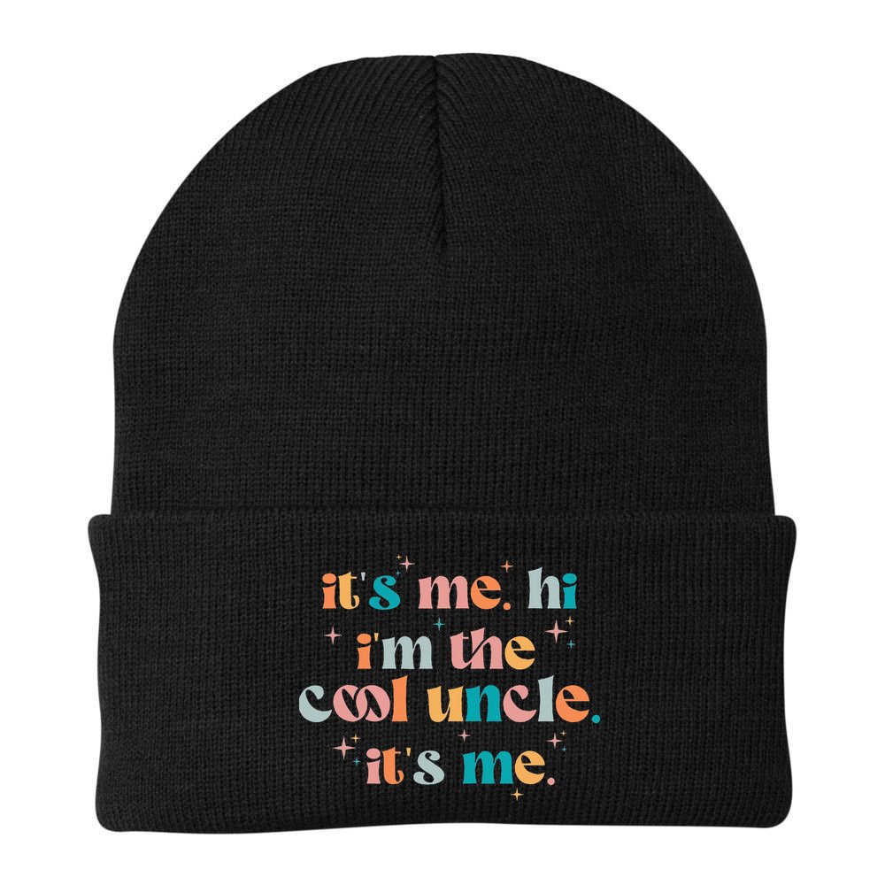 Its Me Hi Im The Cool Uncle Its Me Groovy Family Matching Beanie