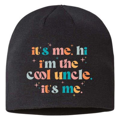 Its Me Hi Im The Cool Uncle Its Me Groovy Family Matching Sustainable Beanie