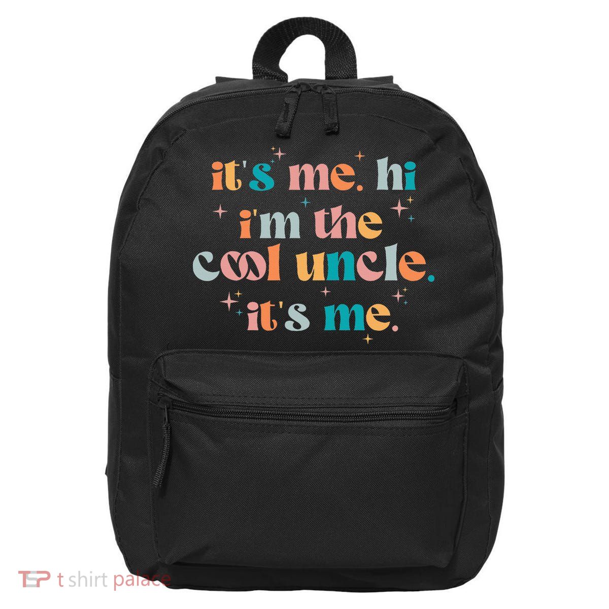 Its Me Hi Im The Cool Uncle Its Me Groovy Family Matching 16 in Basic Backpack